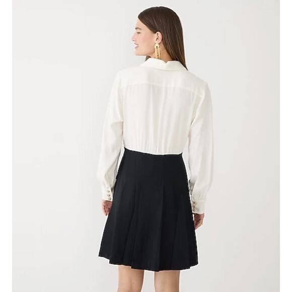 J.CREW Button Front Crepe Shirt Dress - Picture 4 of 9